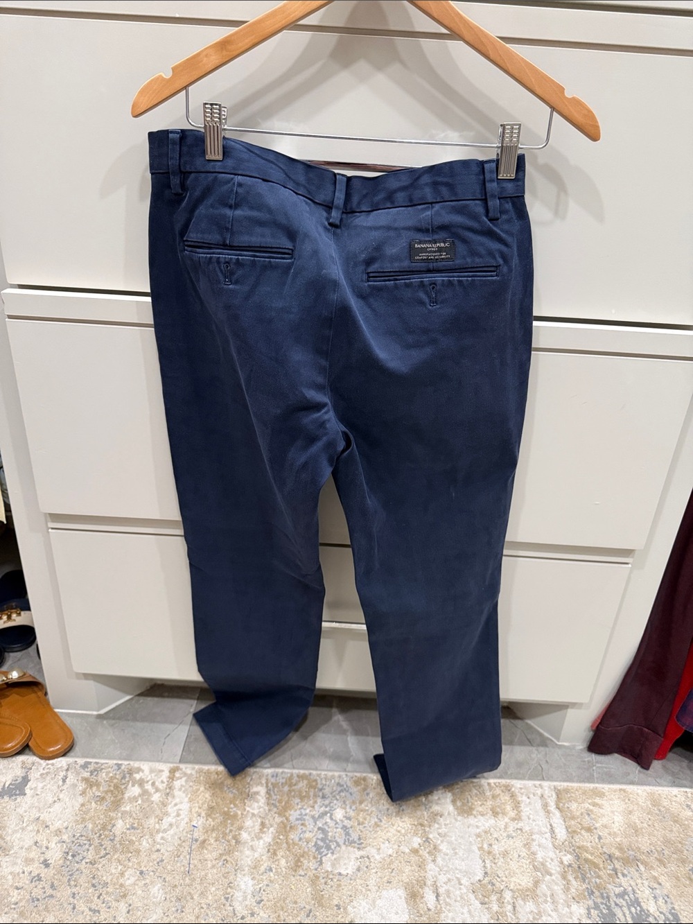 Banana Republic Navy Blue Men's Chinos